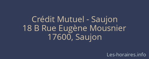 Crédit Mutuel - Saujon