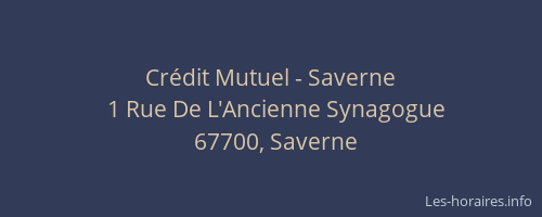 Crédit Mutuel - Saverne