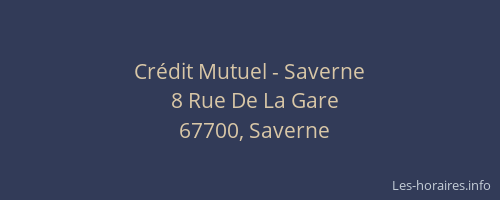 Crédit Mutuel - Saverne