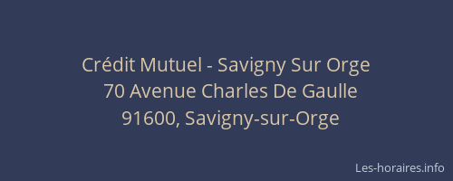 Crédit Mutuel - Savigny Sur Orge