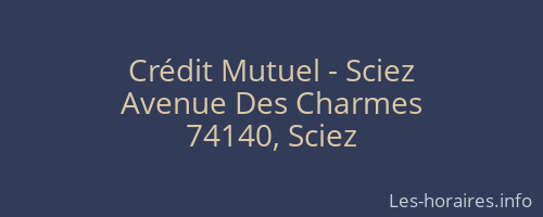 Crédit Mutuel - Sciez