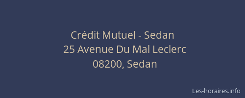 Crédit Mutuel - Sedan