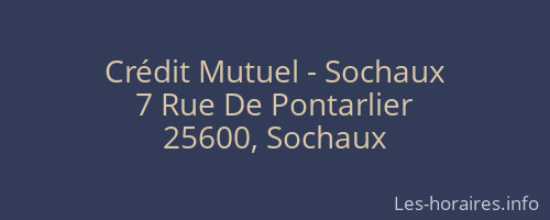 Crédit Mutuel - Sochaux