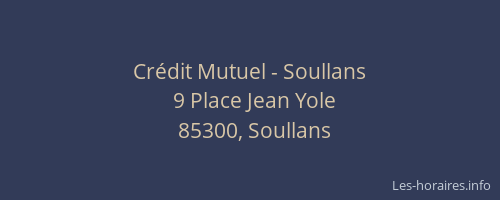 Crédit Mutuel - Soullans