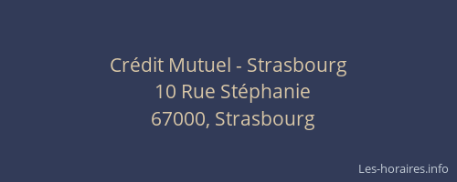 Crédit Mutuel - Strasbourg