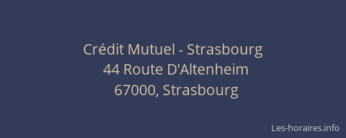 Crédit Mutuel - Strasbourg