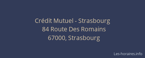 Crédit Mutuel - Strasbourg