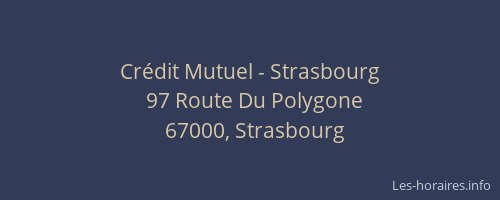 Crédit Mutuel - Strasbourg