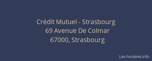 Crédit Mutuel - Strasbourg