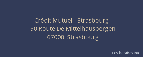 Crédit Mutuel - Strasbourg