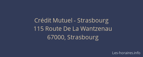 Crédit Mutuel - Strasbourg