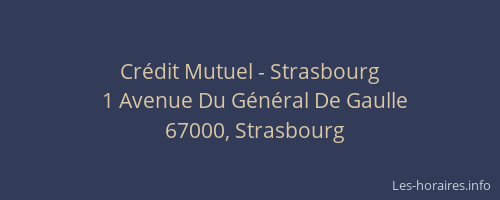 Crédit Mutuel - Strasbourg