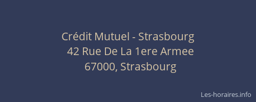 Crédit Mutuel - Strasbourg