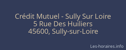 Crédit Mutuel - Sully Sur Loire
