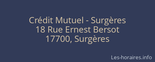 Crédit Mutuel - Surgères
