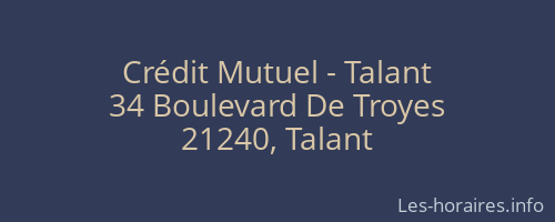 Crédit Mutuel - Talant