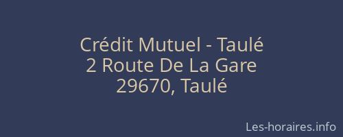 Crédit Mutuel - Taulé