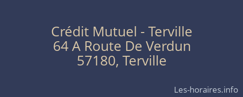 Crédit Mutuel - Terville