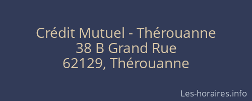 Crédit Mutuel - Thérouanne