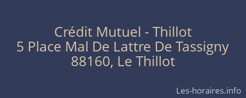 Crédit Mutuel - Thillot