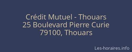 Crédit Mutuel - Thouars