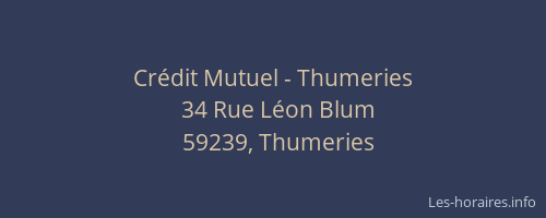 Crédit Mutuel - Thumeries
