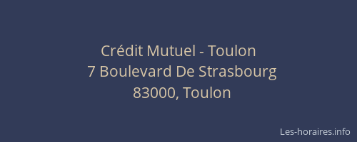 Crédit Mutuel - Toulon
