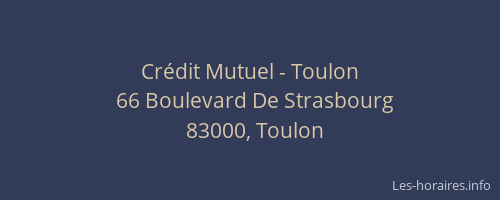 Crédit Mutuel - Toulon