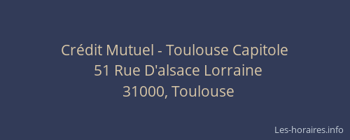 Crédit Mutuel - Toulouse Capitole
