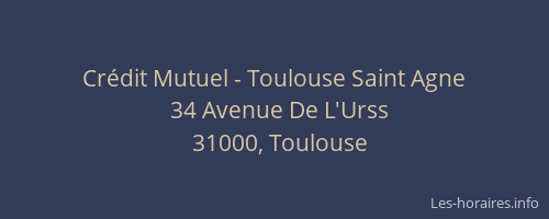 Crédit Mutuel - Toulouse Saint Agne