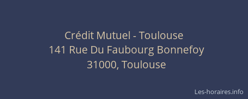 Crédit Mutuel - Toulouse