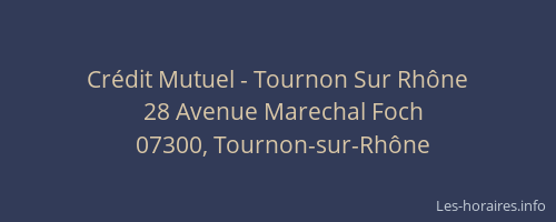 Crédit Mutuel - Tournon Sur Rhône