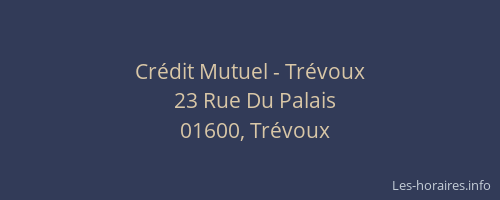 Crédit Mutuel - Trévoux