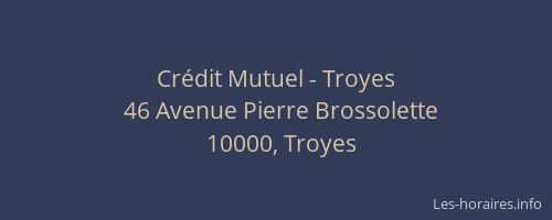 Crédit Mutuel - Troyes