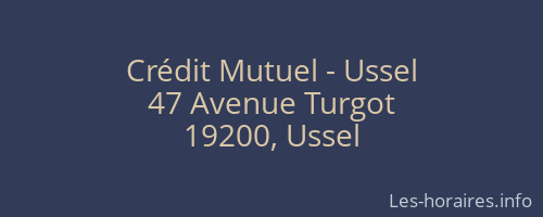 Crédit Mutuel - Ussel
