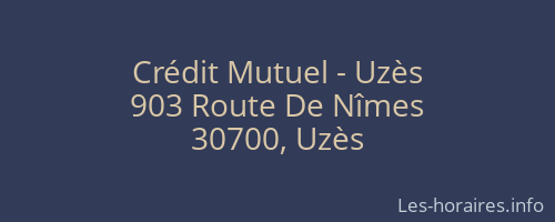 Crédit Mutuel - Uzès