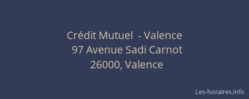 Crédit Mutuel  - Valence