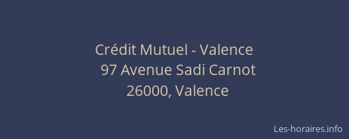 Crédit Mutuel - Valence