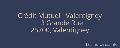 Crédit Mutuel - Valentigney