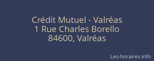 Crédit Mutuel - Valréas