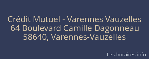 Crédit Mutuel - Varennes Vauzelles