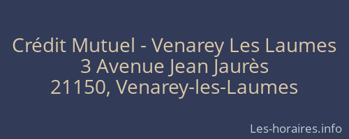 Crédit Mutuel - Venarey Les Laumes