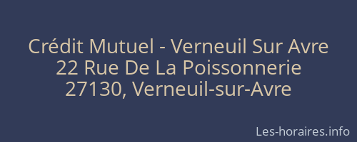 Crédit Mutuel - Verneuil Sur Avre