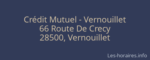 Crédit Mutuel - Vernouillet