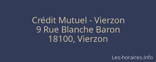Crédit Mutuel - Vierzon