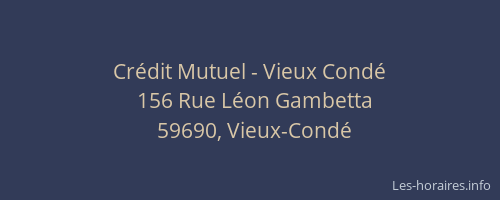 Crédit Mutuel - Vieux Condé