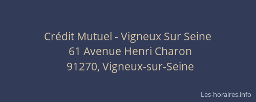 Crédit Mutuel - Vigneux Sur Seine