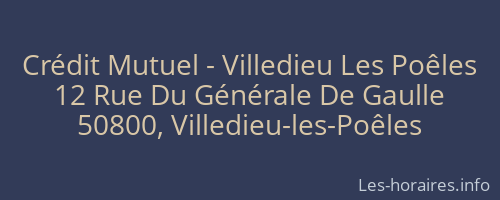 Crédit Mutuel - Villedieu Les Poêles