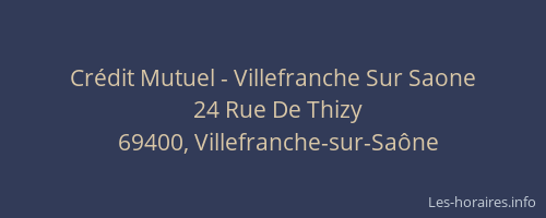 Crédit Mutuel - Villefranche Sur Saone