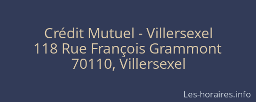 Crédit Mutuel - Villersexel